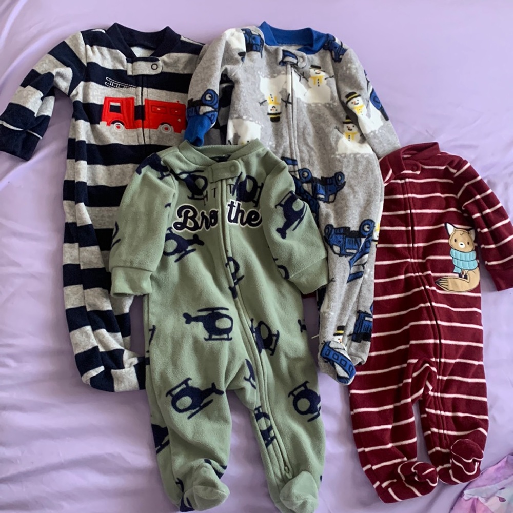 Carters baby boy sleepers 3mo